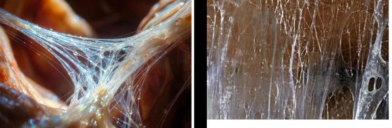 Healthy Fascia versus restricted Fascia. The physical change