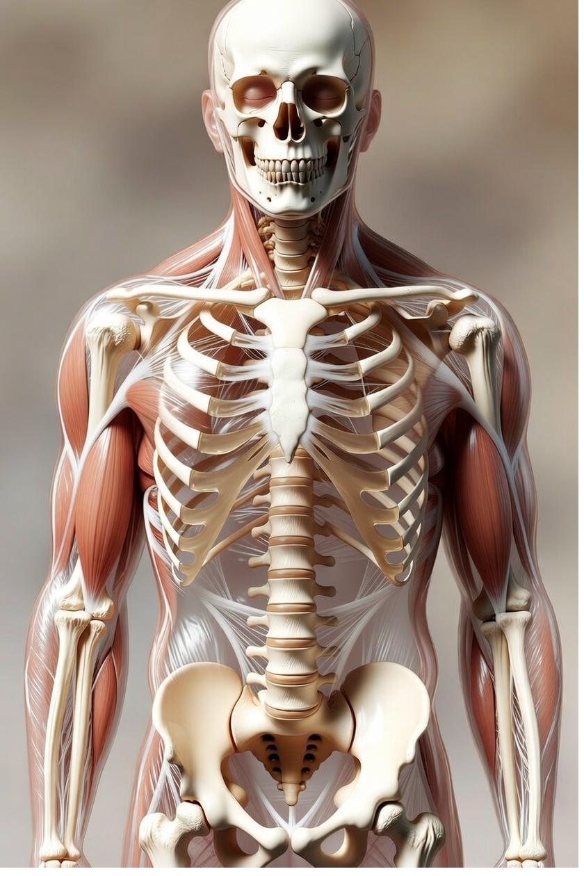 Balanced posture - skeletal system hanging balanced in Fascia web - Physology Bath Bristol