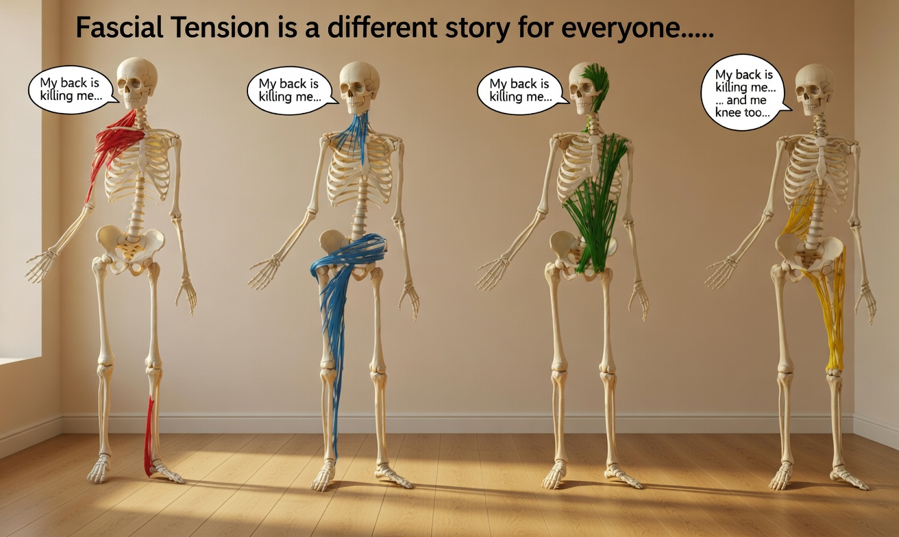 Fascial tension is a different story for everyone - why back pain varies - Physology Bath