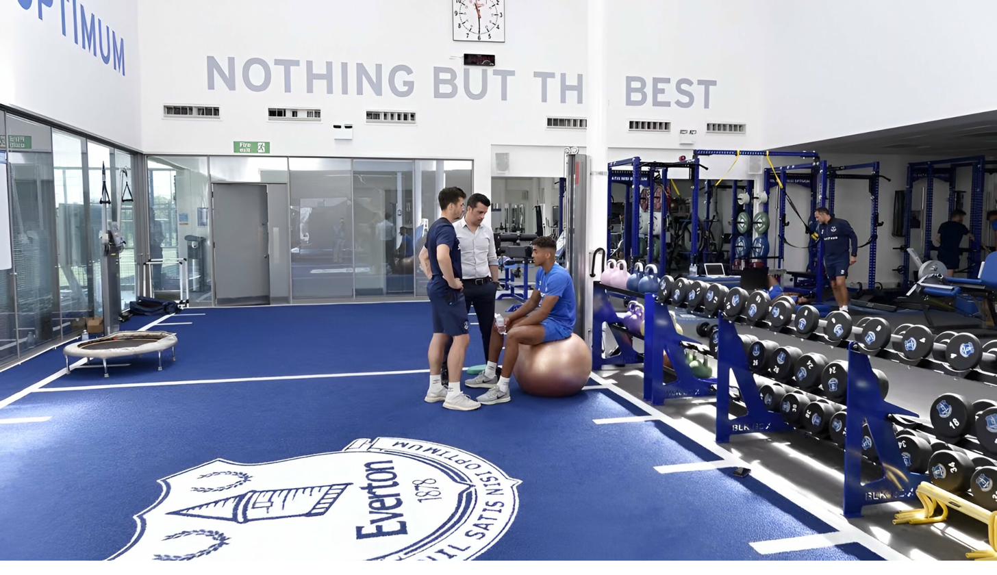 Physology working with Everton FC first team medical staff